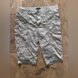 Womens Gray Casual Shorts